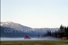 Barn in Fog, North Arm, Indian Valley, California, March 1997